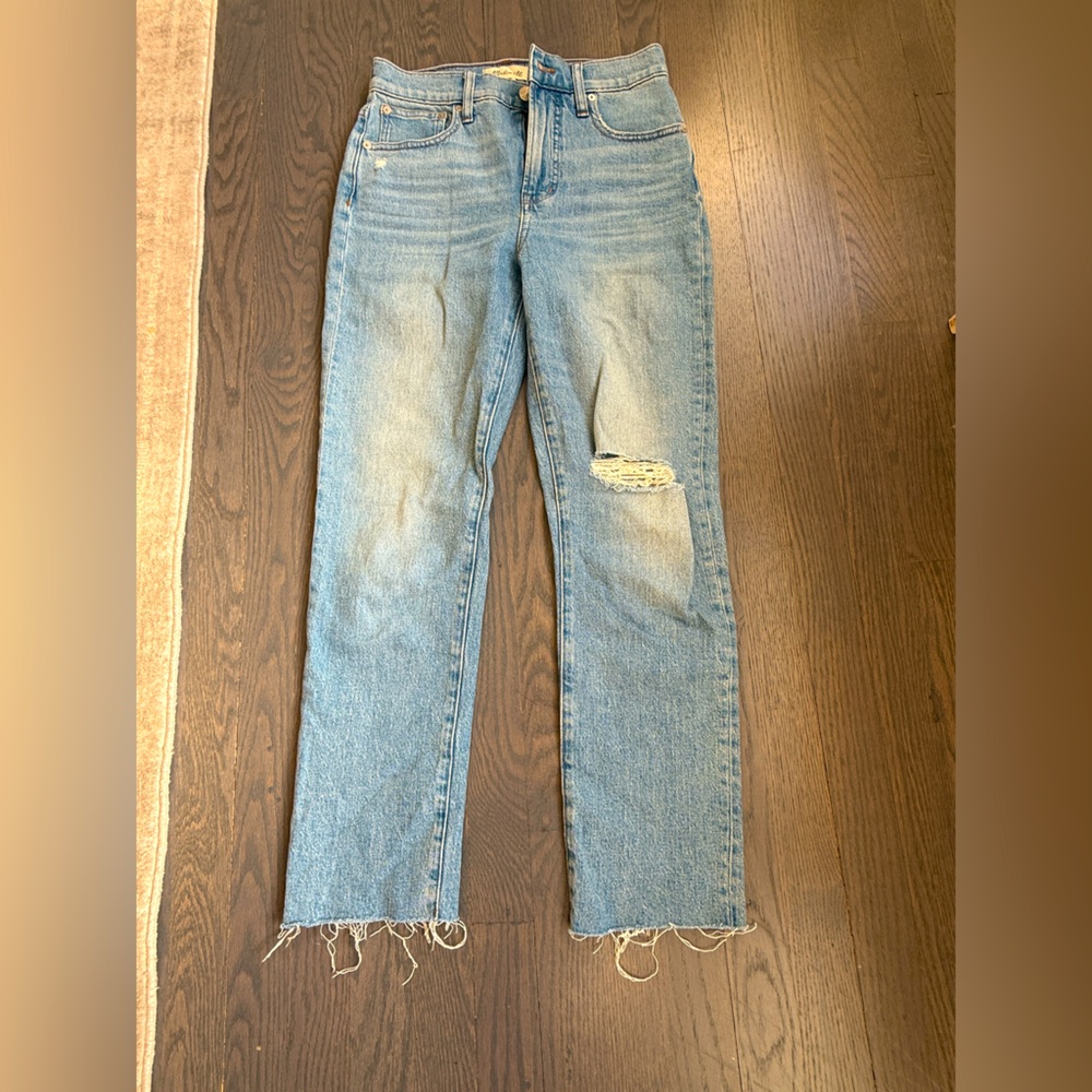 NWT. MADEWELL Perfect Vintage Straight Leg Jeans